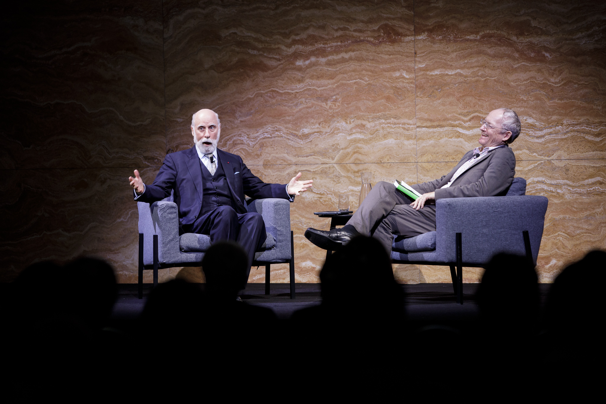 Vint Cerf talking to Toby Walsh